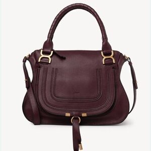 Chloé Marcie Medium Shoulder bag in burgundy color / excellent condition
